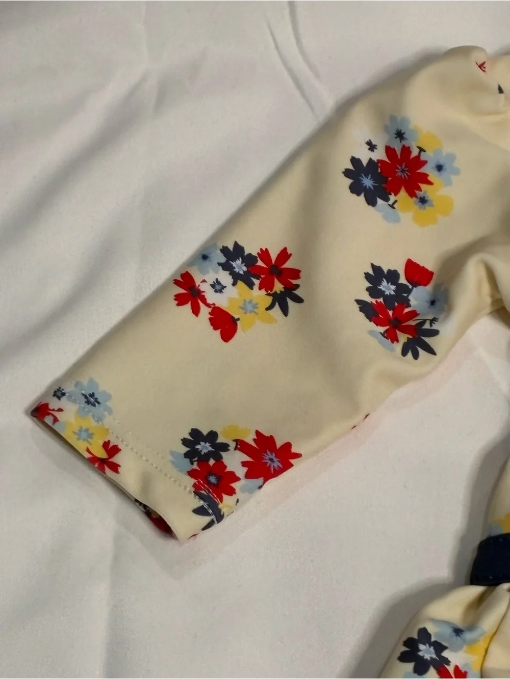 RuffleButts Baby Girl Floral Peplum Rash Guard Swimsuit 0-3M Swim